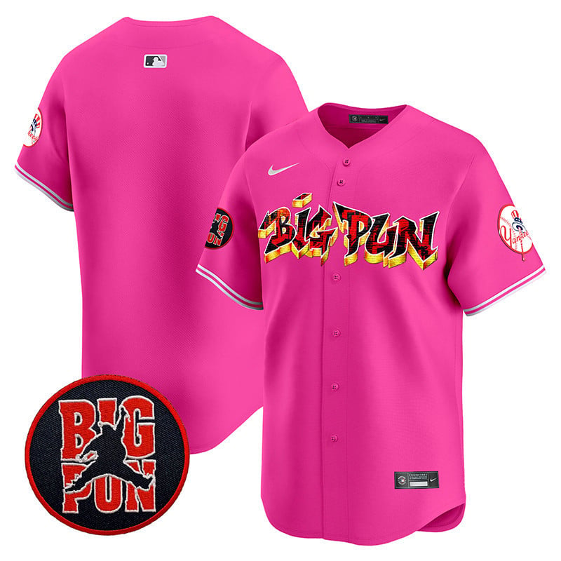Men's New York Yankees Big Pun Vapor Premier Limited Jersey - All Stitched