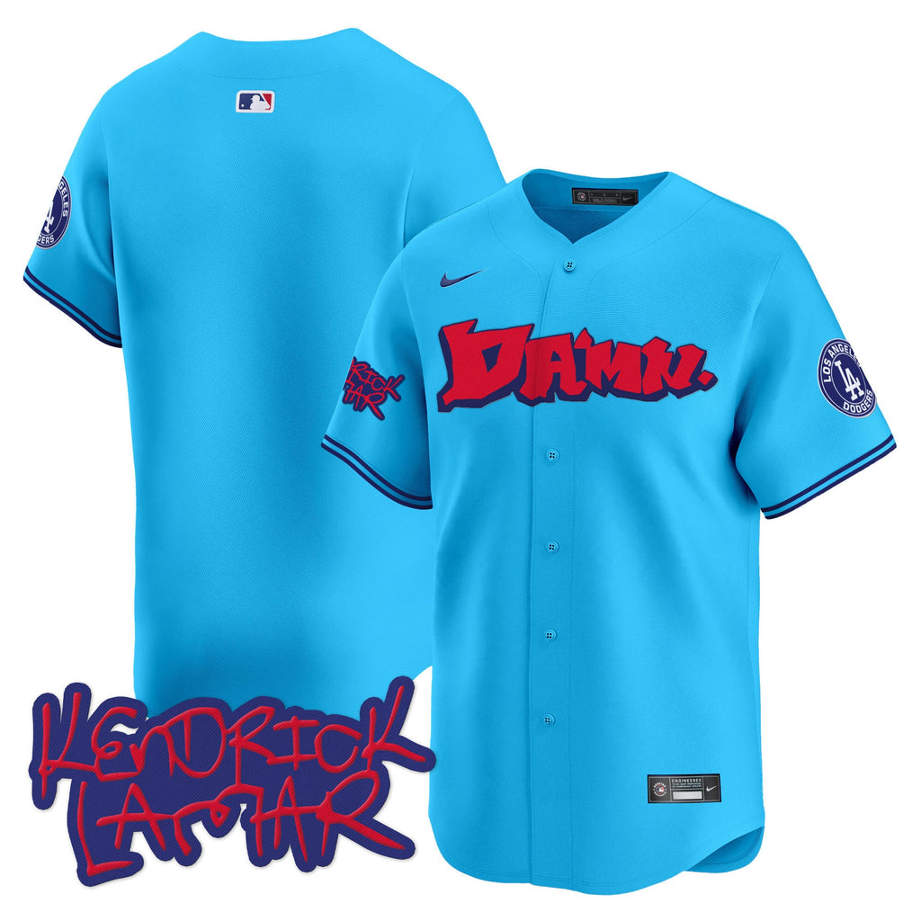 Men's Dodgers Kendrick Lamar Vapor Premier Limited Jersey - All Stitched
