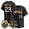 Men's Padres Tony Gwynn & Petco Park 20th Patch Vapor Premier Limited Jersey - All Stitched