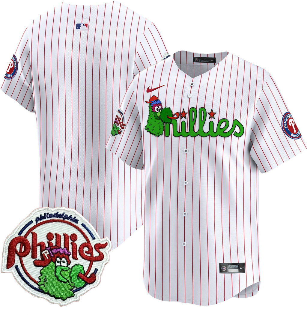 Men's Phillies Phanatic Patch Vapor Premier Limited Jersey V3 - All Stitched