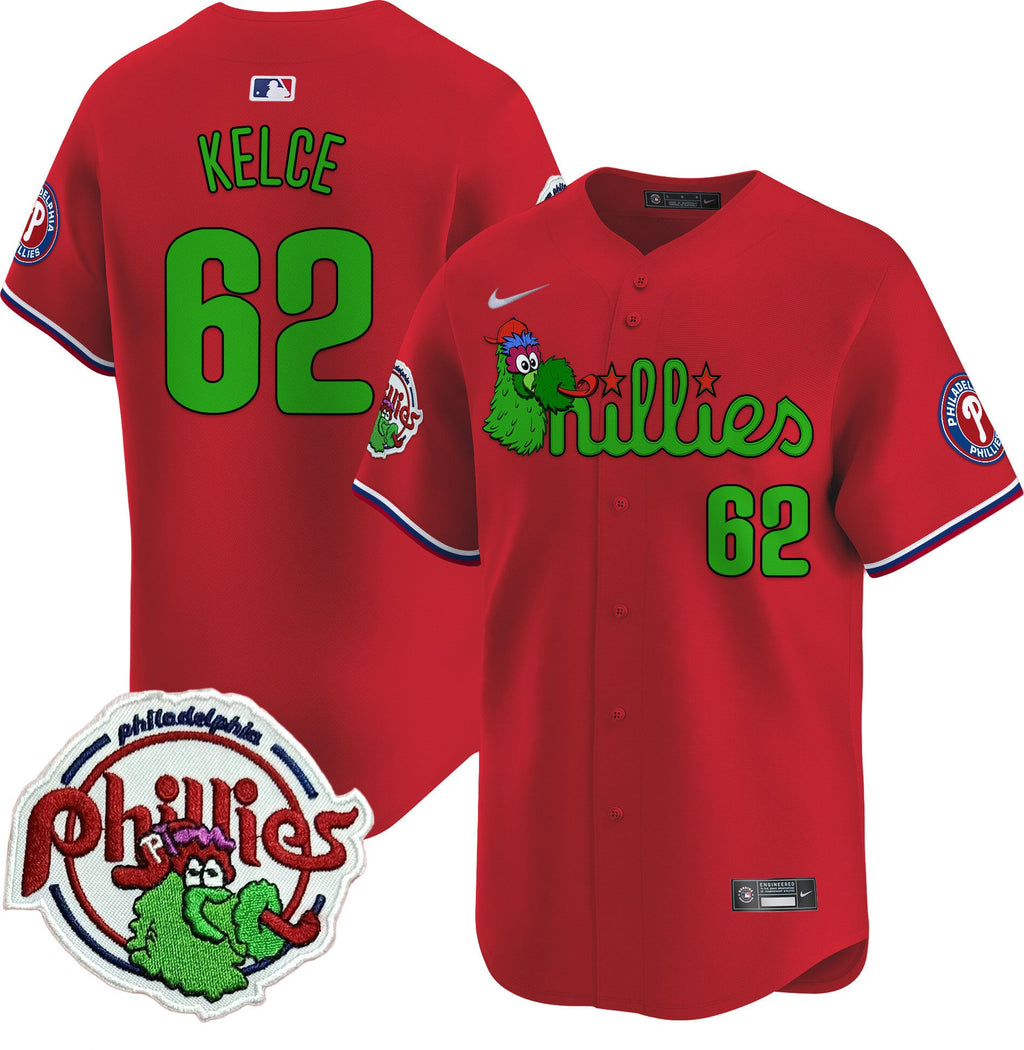 Men's Phillies Phanatic Patch Vapor Premier Limited Jersey V3 - All Stitched