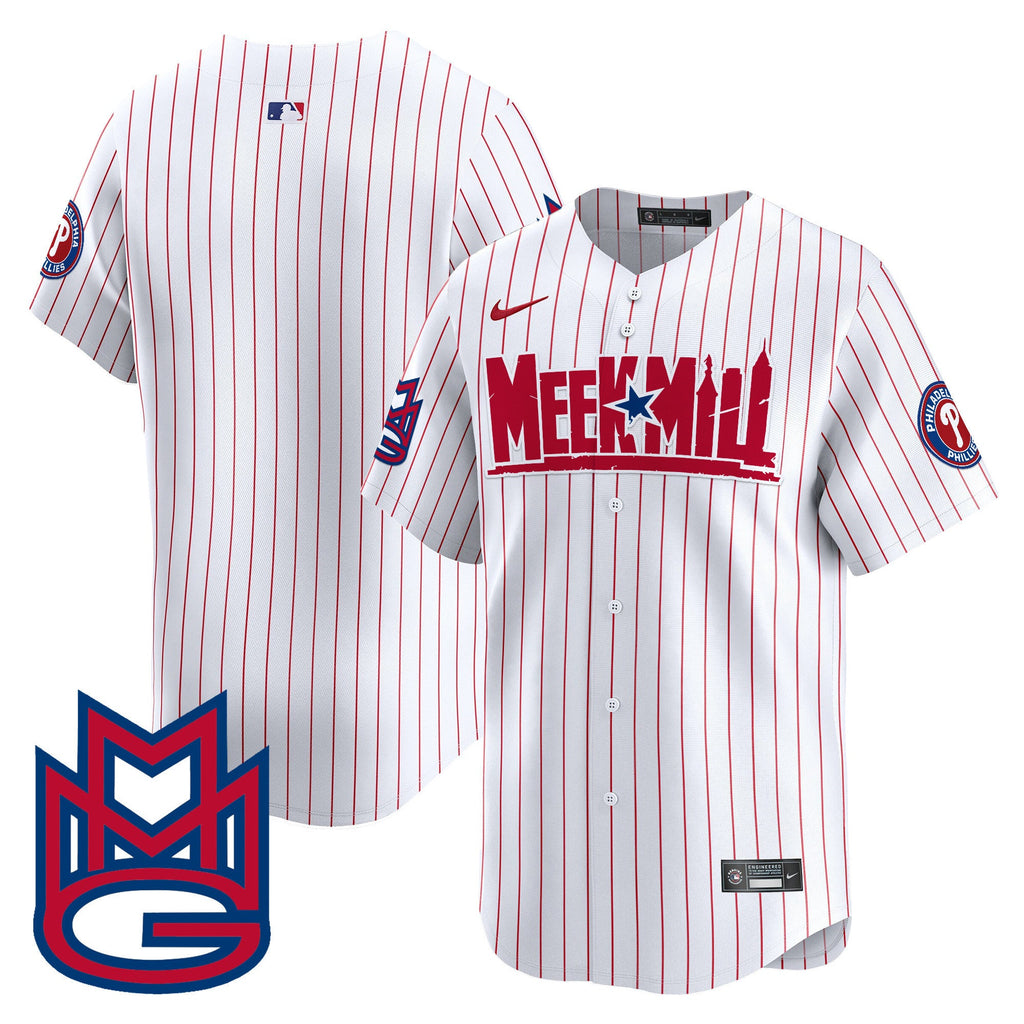 Men's Phillies Meek Mill Vapor Premier Limited Jersey - All Stitched