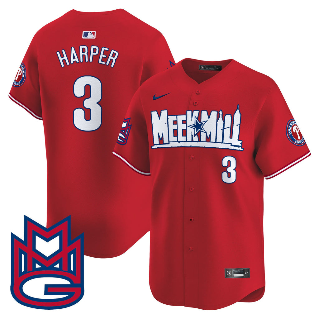 Men's Phillies Meek Mill Vapor Premier Limited Jersey - All Stitched