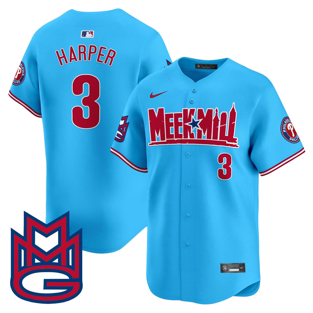 Men's Phillies Meek Mill Vapor Premier Limited Jersey - All Stitched