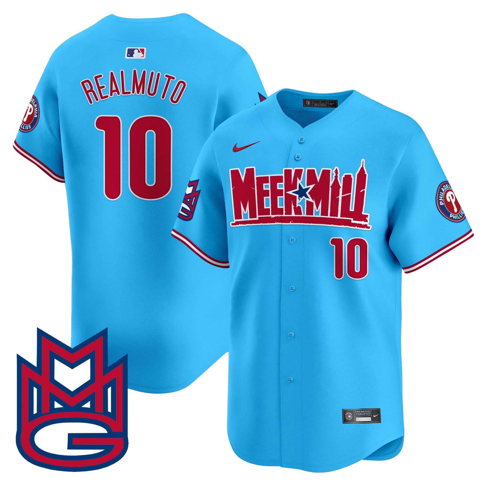 Men's Phillies Meek Mill Vapor Premier Limited Jersey - All Stitched