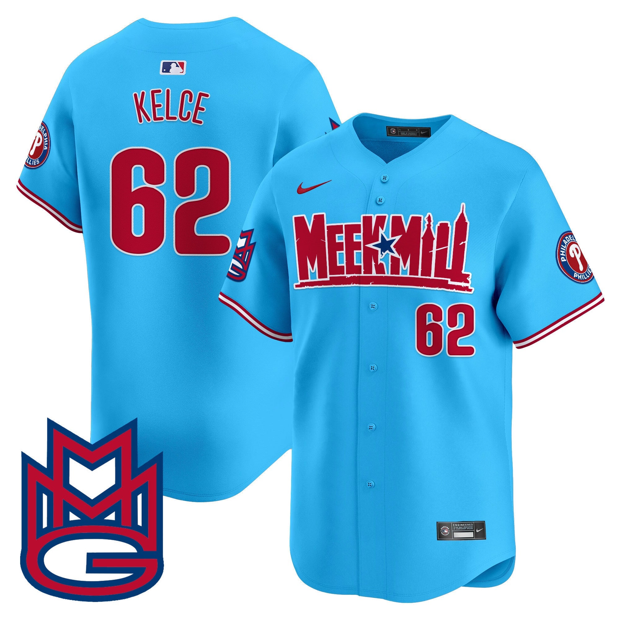 Men's Phillies Meek Mill Vapor Premier Limited Jersey - All Stitched