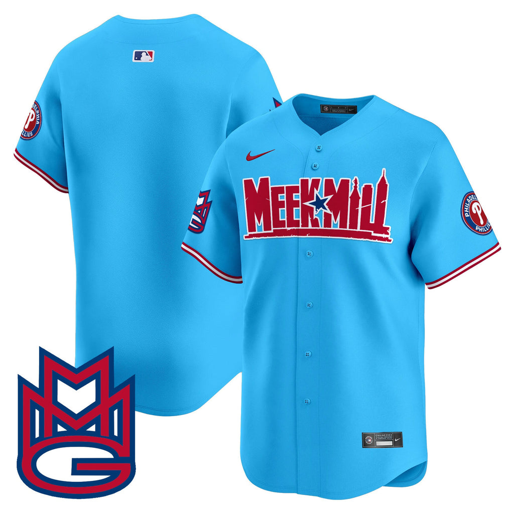 Men's Phillies Meek Mill Vapor Premier Limited Jersey - All Stitched