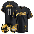 Women's Cleveland Indians Larry Doby Patch Vapor Premier Limited Jersey - All Stitched