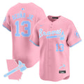 Men's Atlanta Braves Bubblegum Pink Vapor Premier Limited Jersey - All Stitched