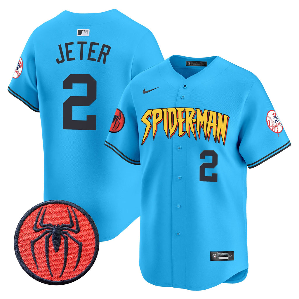 Men's New York Yankees Spider-Man Vapor Premier Limited Jersey - All Stitched