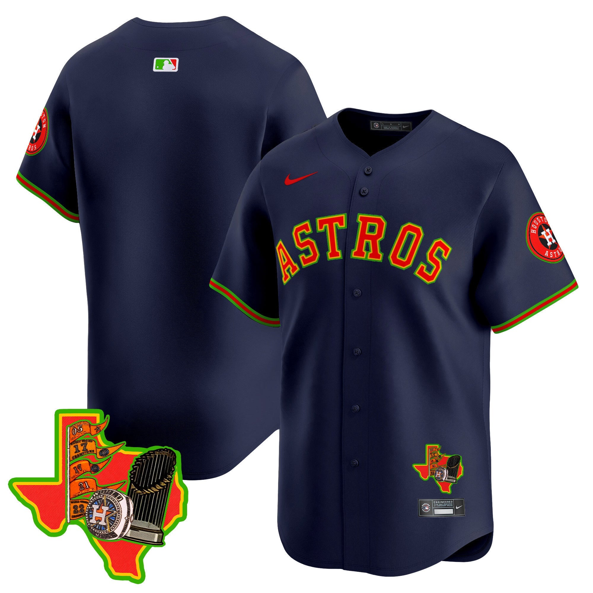 Men's Astros The Loteria Vapor Premier Limited Jersey - All Stitched