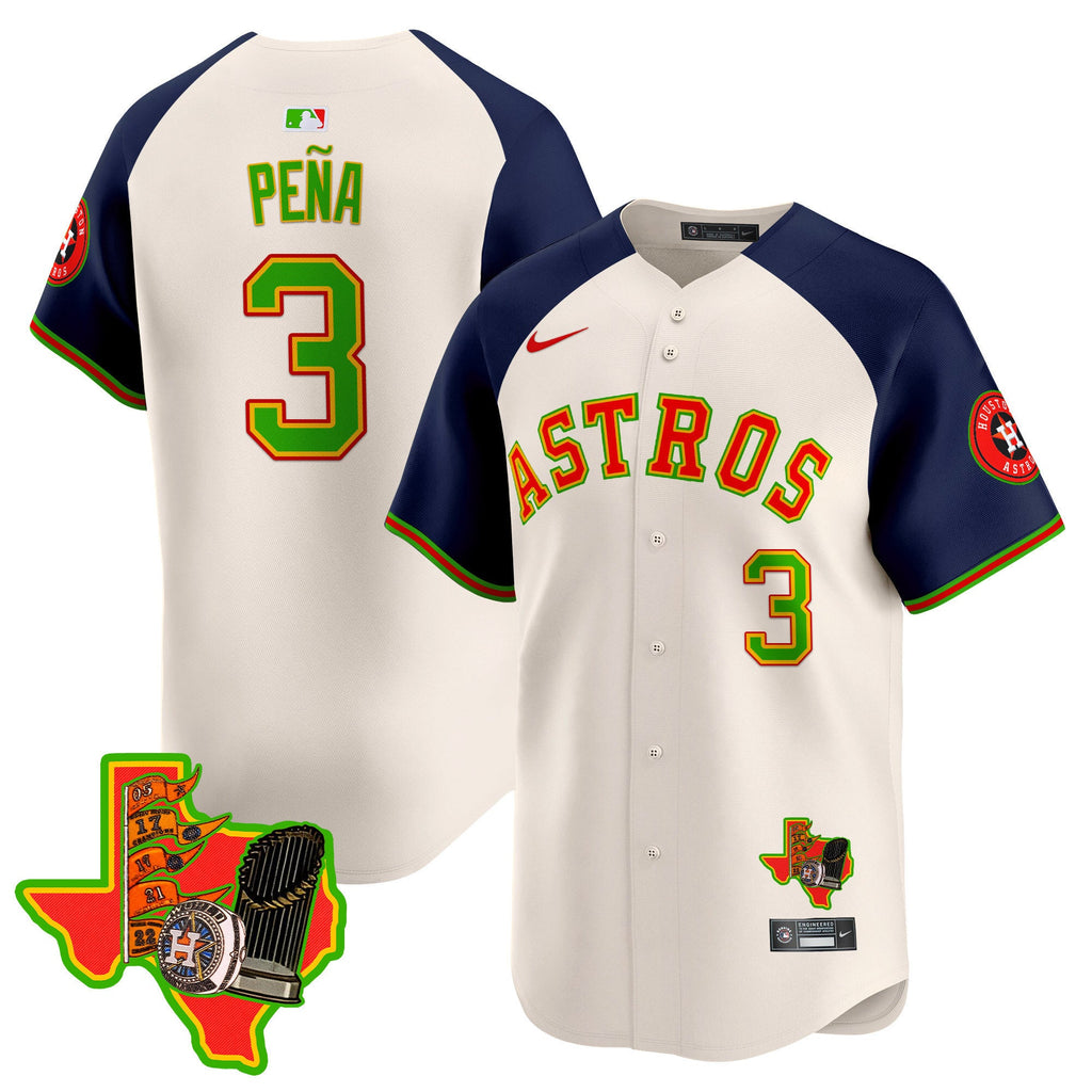 Men's Astros The Loteria Vapor Premier Limited Jersey - All Stitched