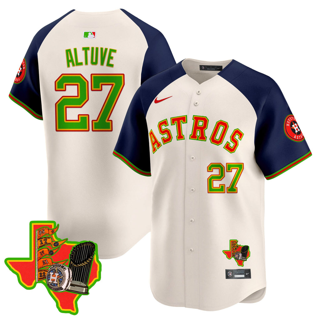 Men's Astros The Loteria Vapor Premier Limited Jersey - All Stitched
