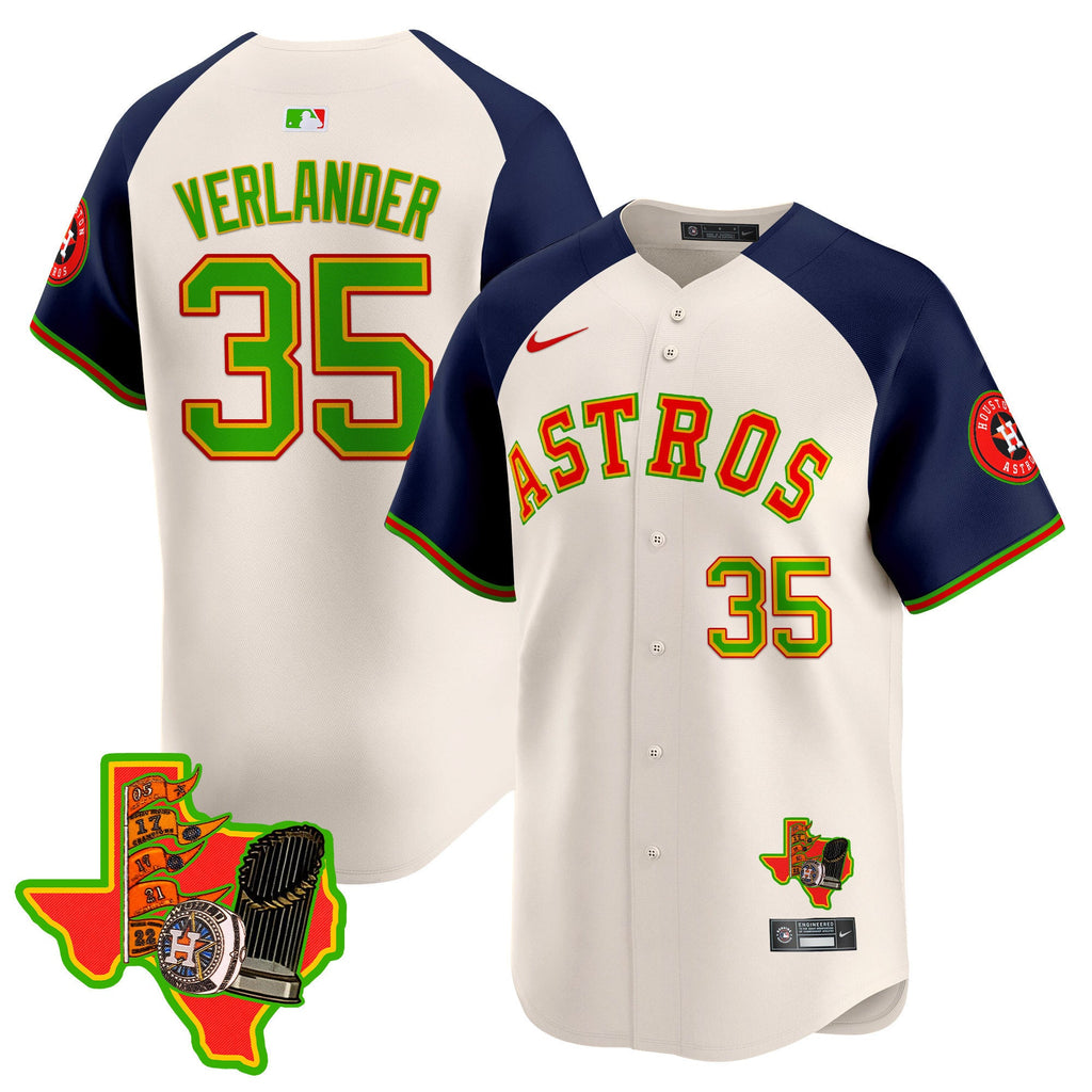 Men's Astros The Loteria Vapor Premier Limited Jersey - All Stitched