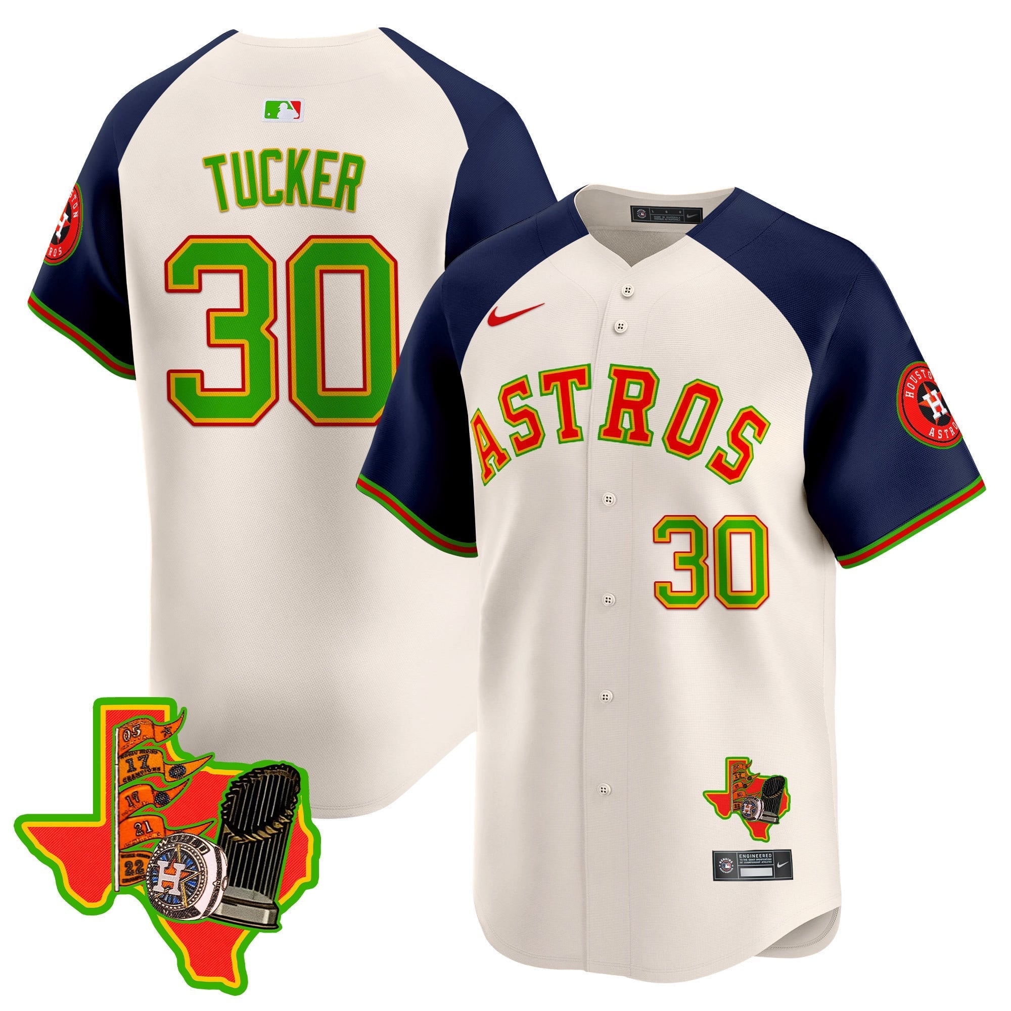 Men's Astros The Loteria Vapor Premier Limited Jersey - All Stitched