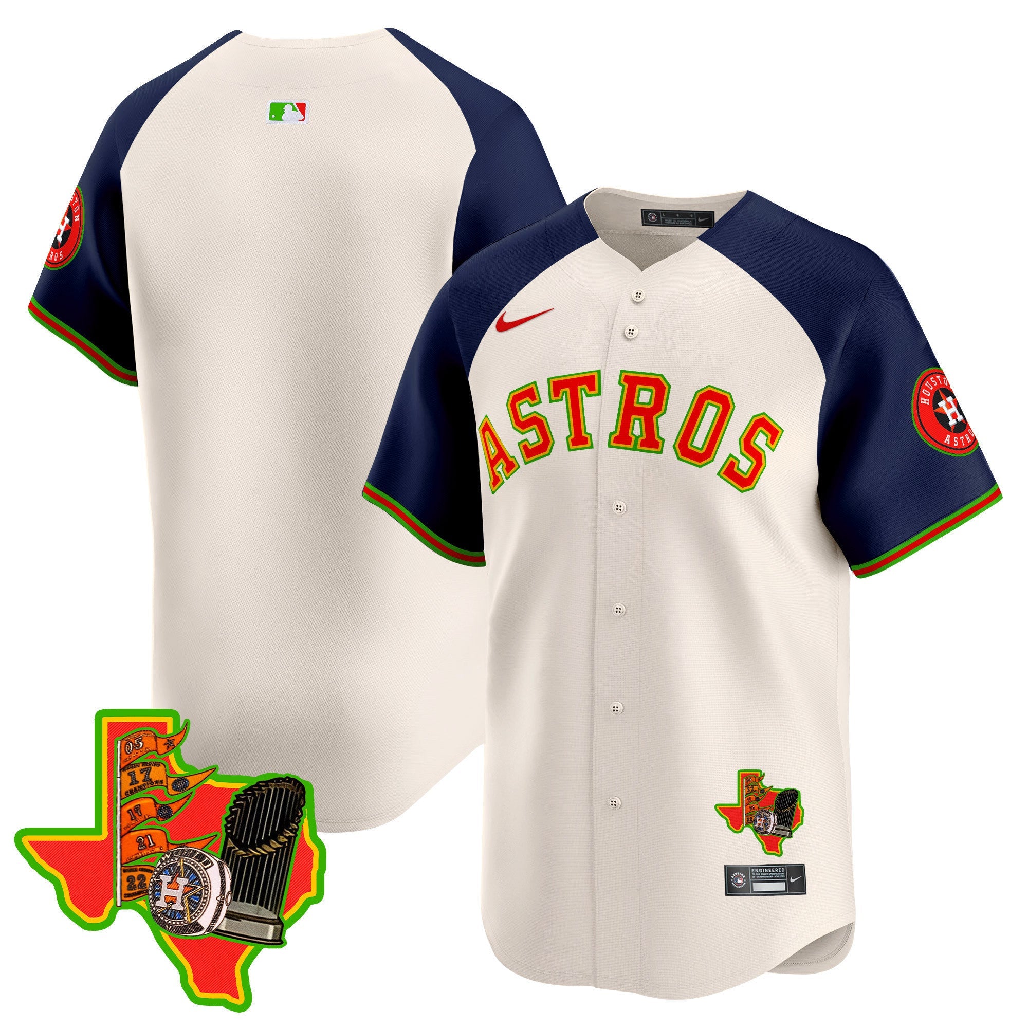 Men's Astros The Loteria Vapor Premier Limited Jersey - All Stitched