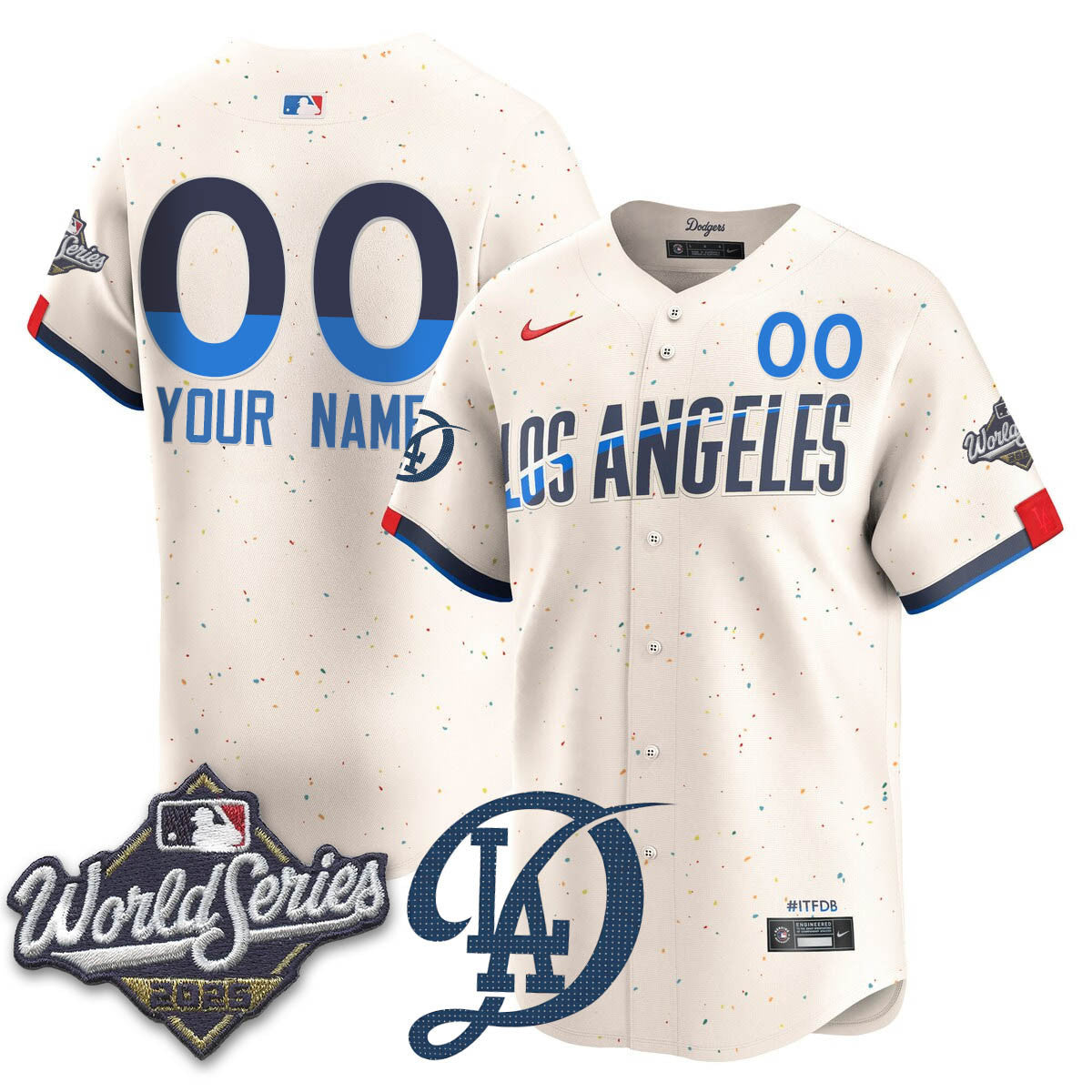 Los Angeles Dodgers 2025 World Series Jersey - All Stitched