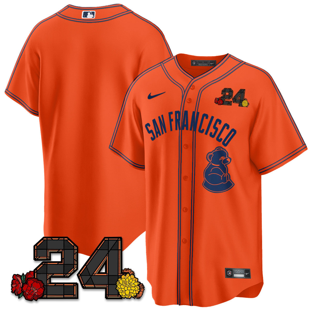 Women's San Francisco Giants 2024 Vapor Premier Limited Jersey - Willie Mays Patch