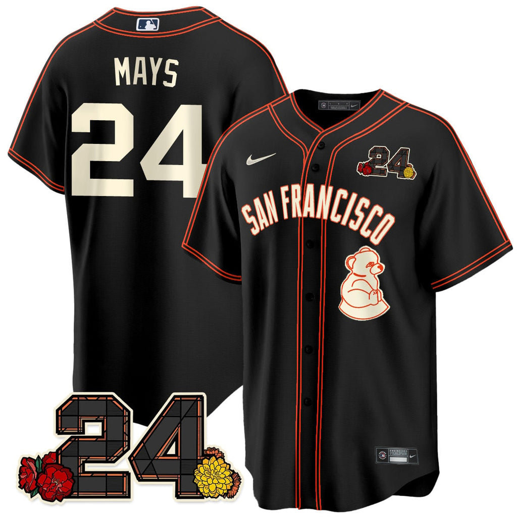 Women's San Francisco Giants 2024 Vapor Premier Limited Jersey - Willie Mays Patch