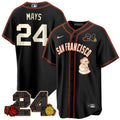 Women's San Francisco Giants 2024 Vapor Premier Limited Jersey - Willie Mays Patch